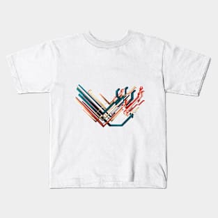 Lines and shapes Kids T-Shirt